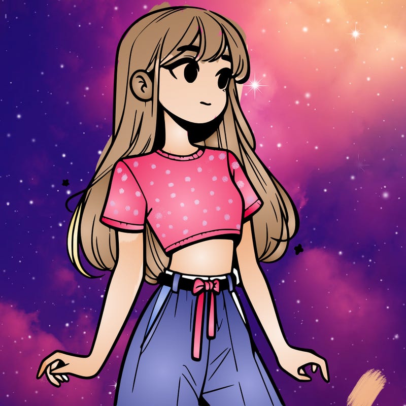 girl in a cute crop top