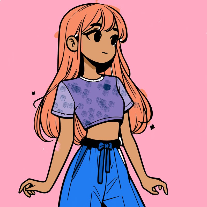 girl in a cute crop top