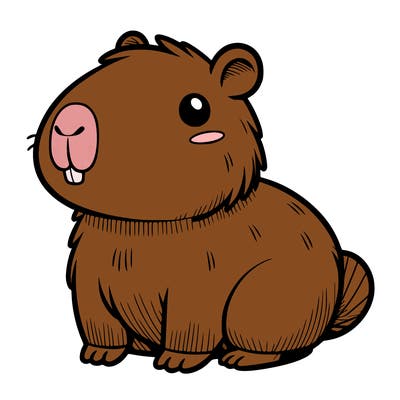 cute capybara