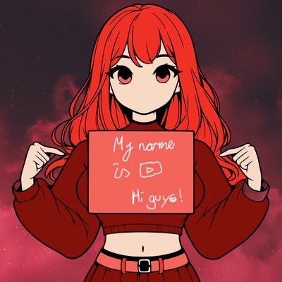 girl holding a blank sign in a long sleeve crop top