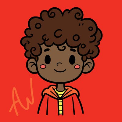 boy with curly hair