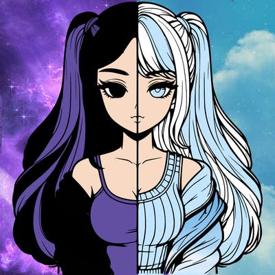 realistic girl split