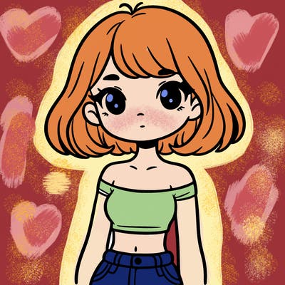 girl in a cute crop top