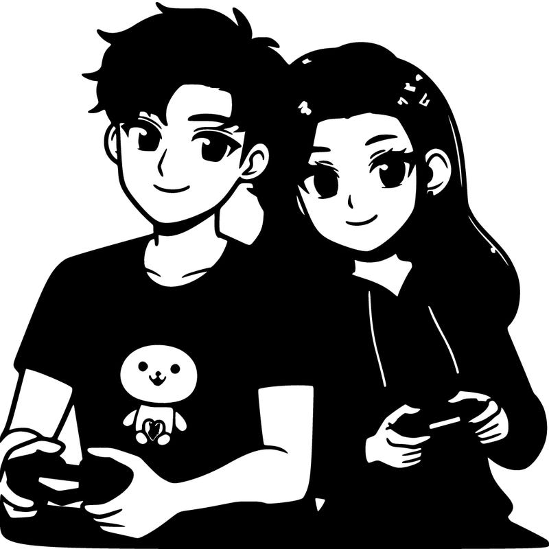 boyfriend  & girlfriend, gaming