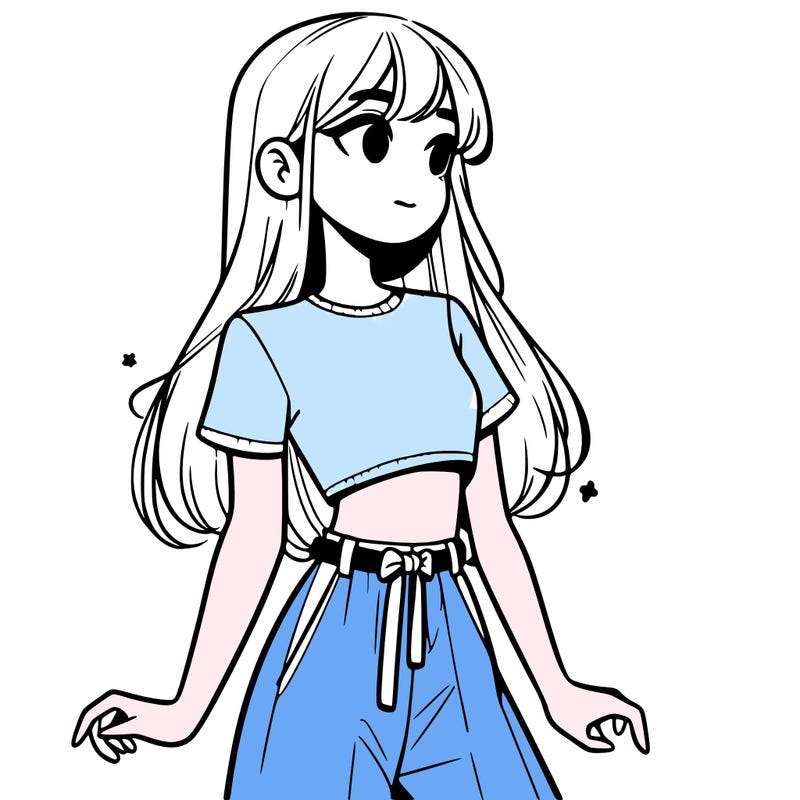 girl in a cute crop top