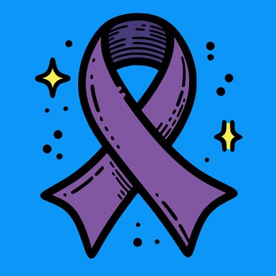 ribbon symbol of national breast cancer awareness month