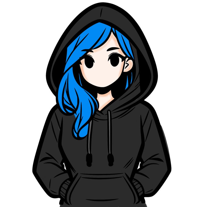 a woman wearing a hoodie