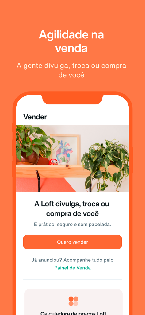 Loft Imóveis - Loft Imoveis app interface for selling and trading real estate in Brazil without bureaucracy