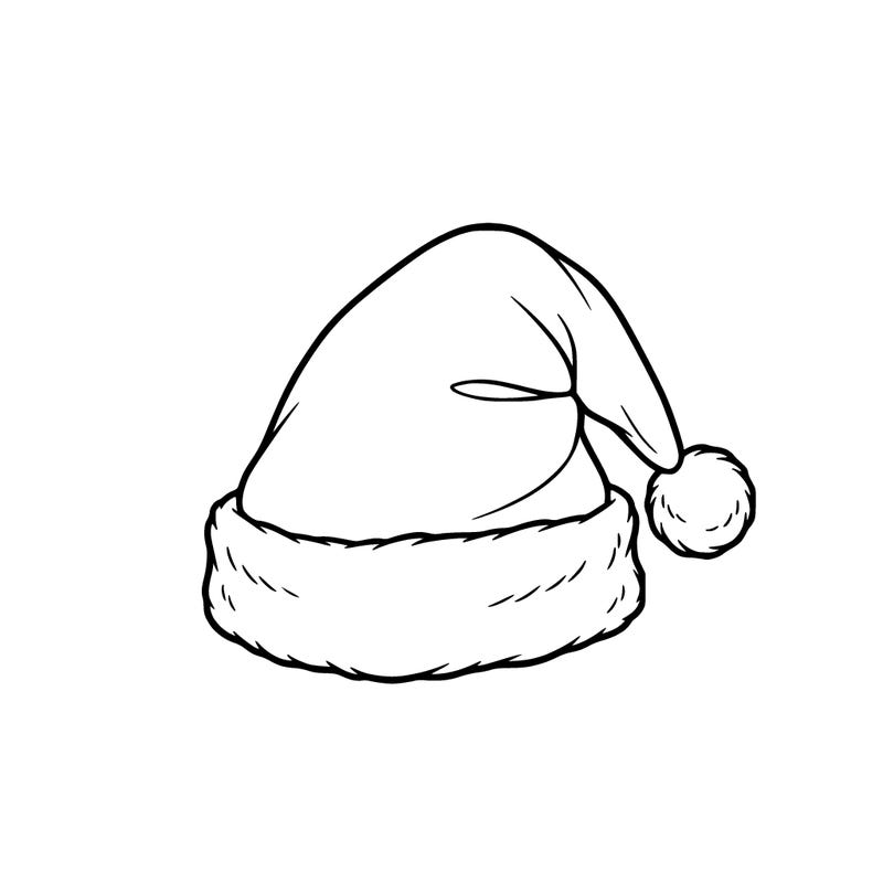 detailed santa hat
