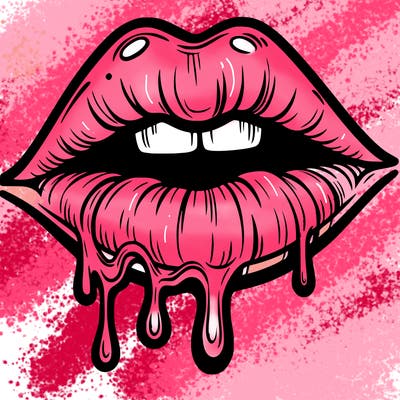 lips that look realistic and drip