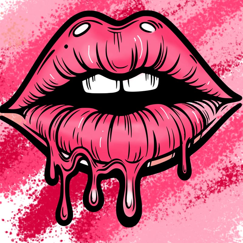 lips that look realistic and drip