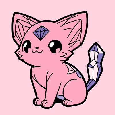 crystal kitten