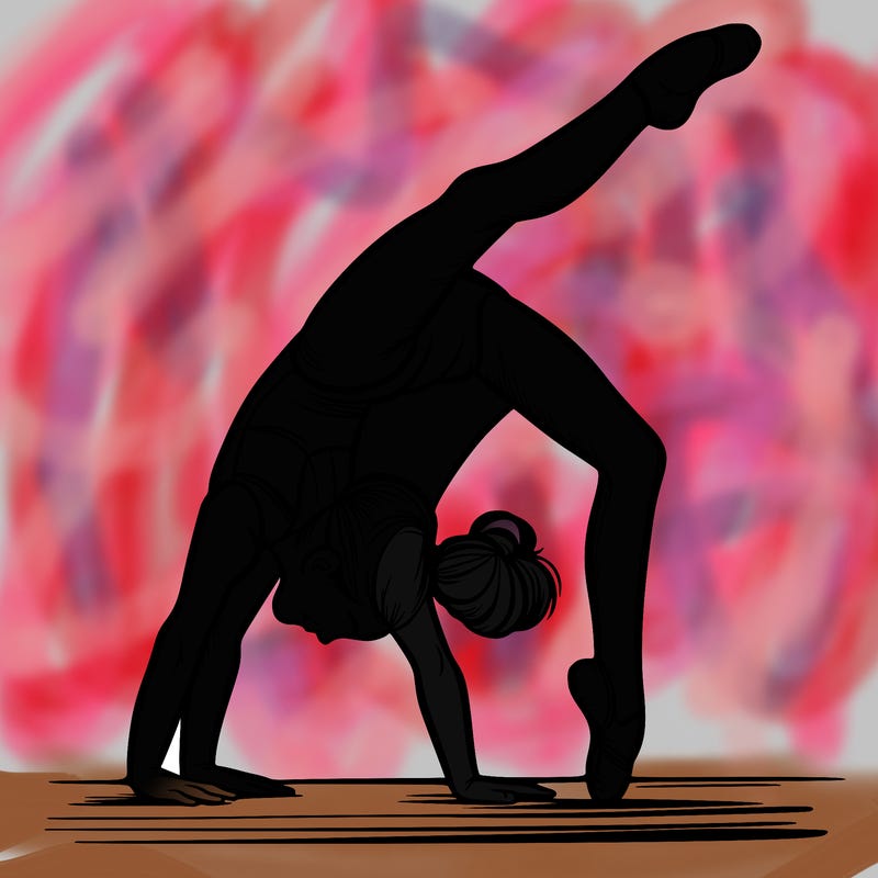 girl doing gymnastics