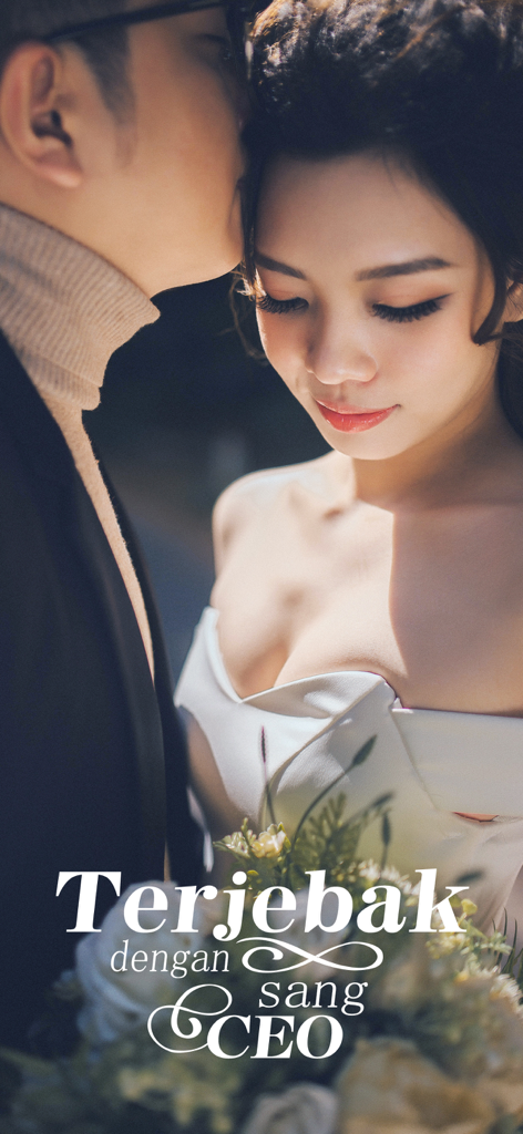 Pobaca-Ambil Nafasku Pergi - Book cover for the novel Terjebak dengan sang CEO featuring a romantic couple