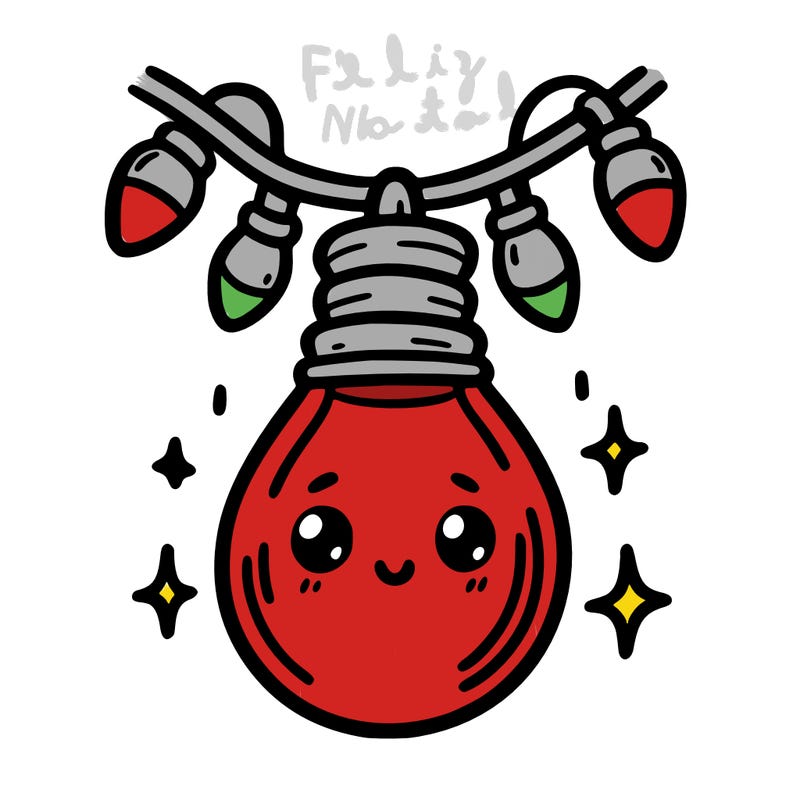 small bulb of a garland