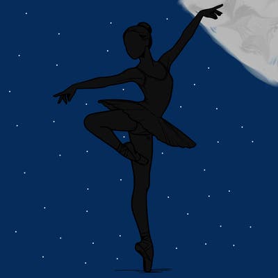 realistic person doing ballet