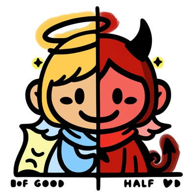 half good half bad