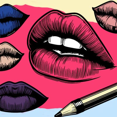realistic  lips