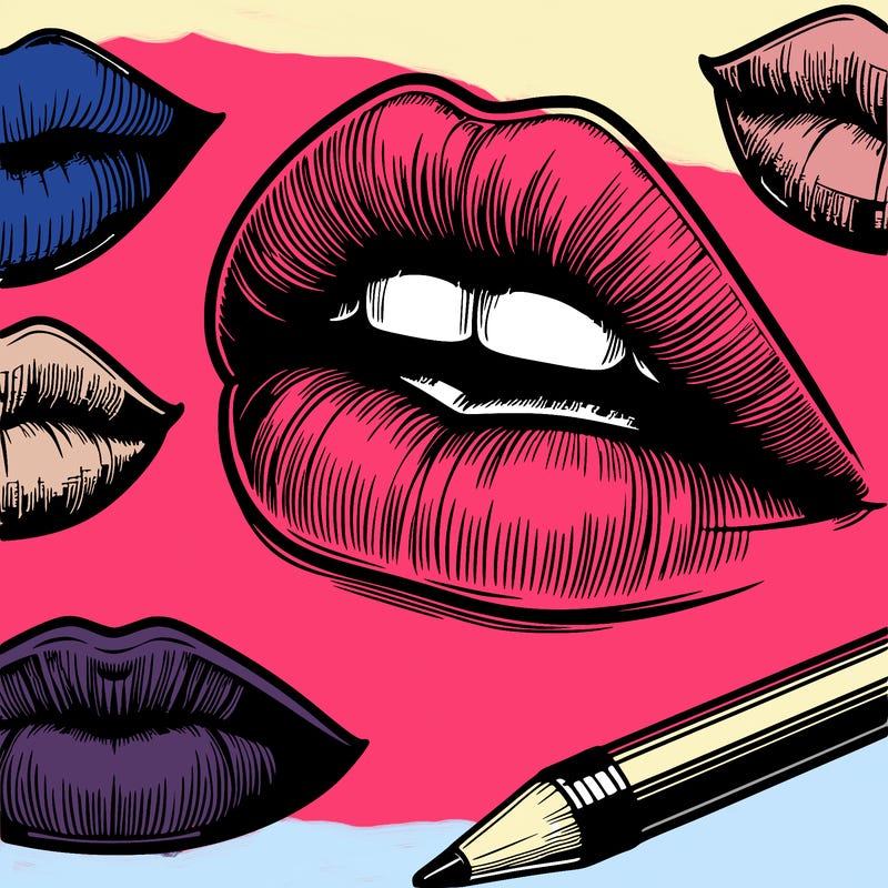 realistic  lips