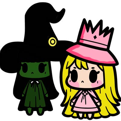 elphaba and glinda