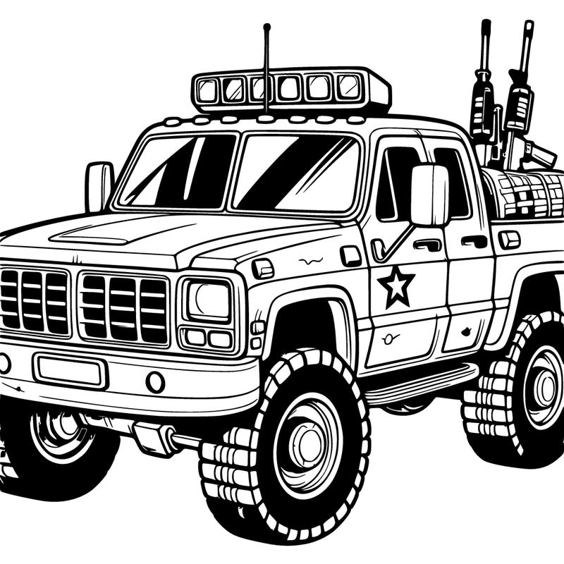 military pickup truck