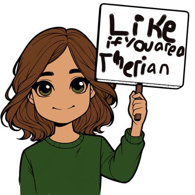 realistic girl holding up a sign