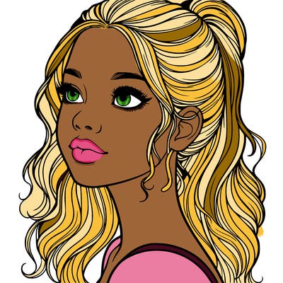 beautiful realistic girl