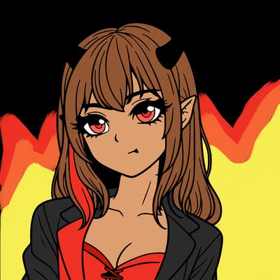 realistic devil girl