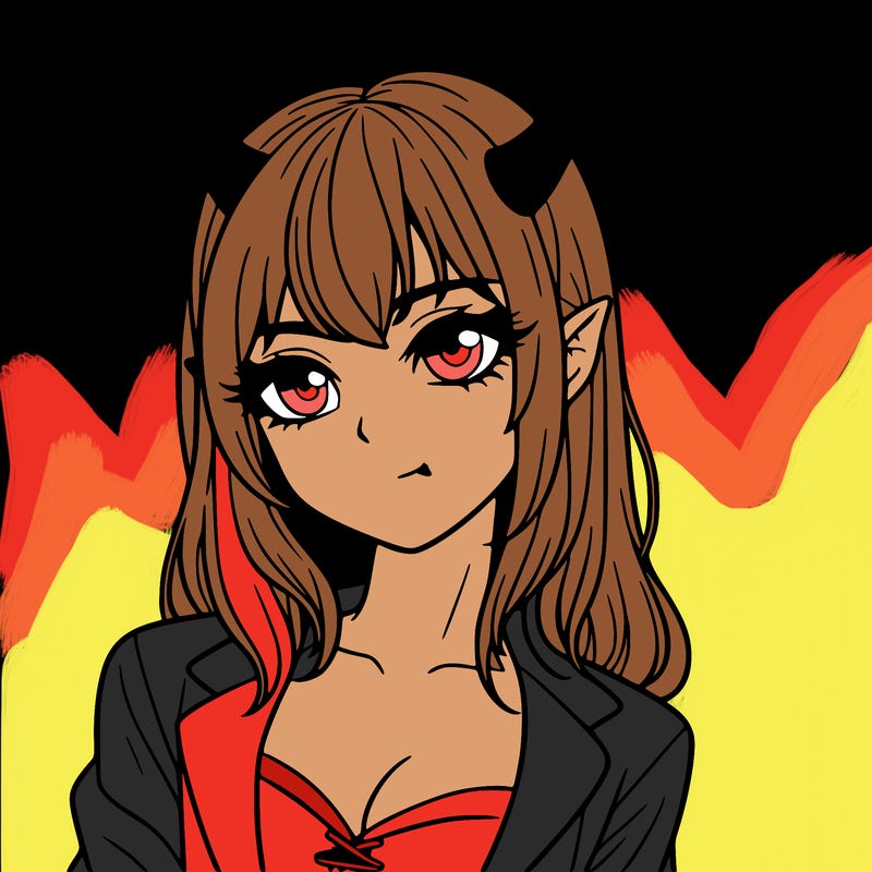 realistic devil girl