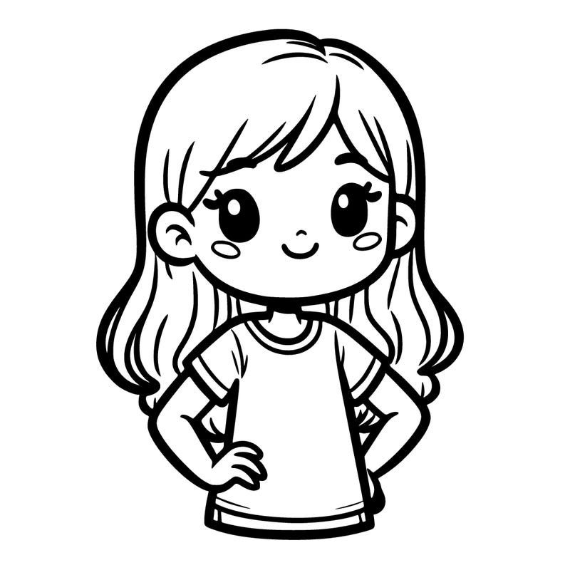 girl with t shirt on