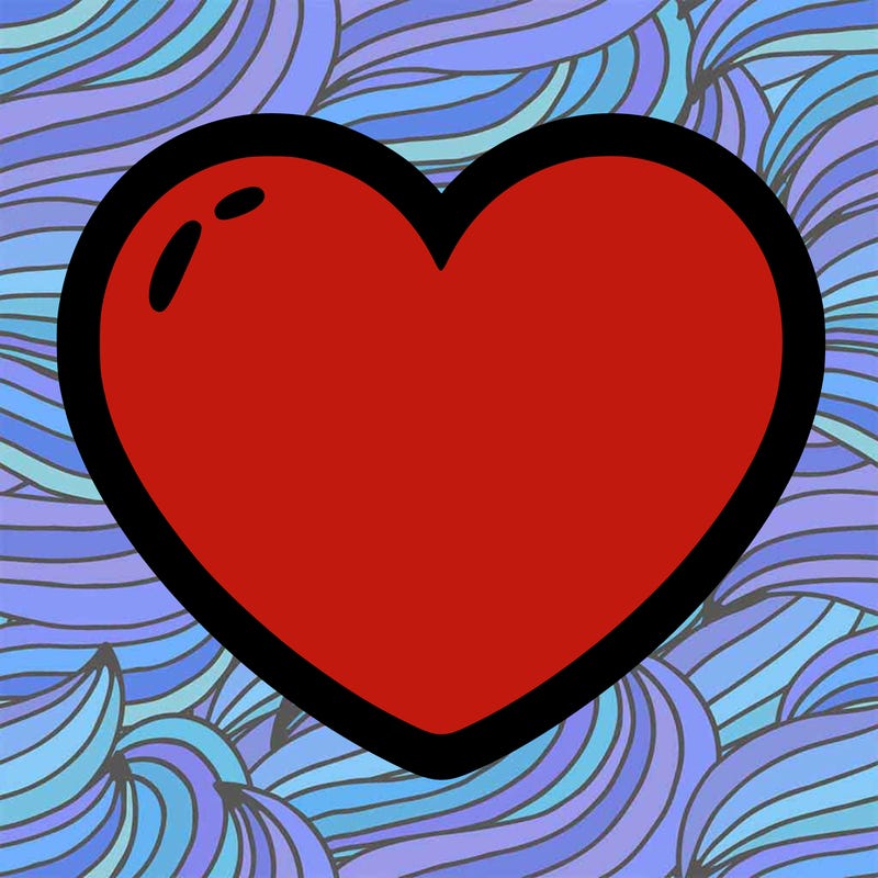 a blank heart