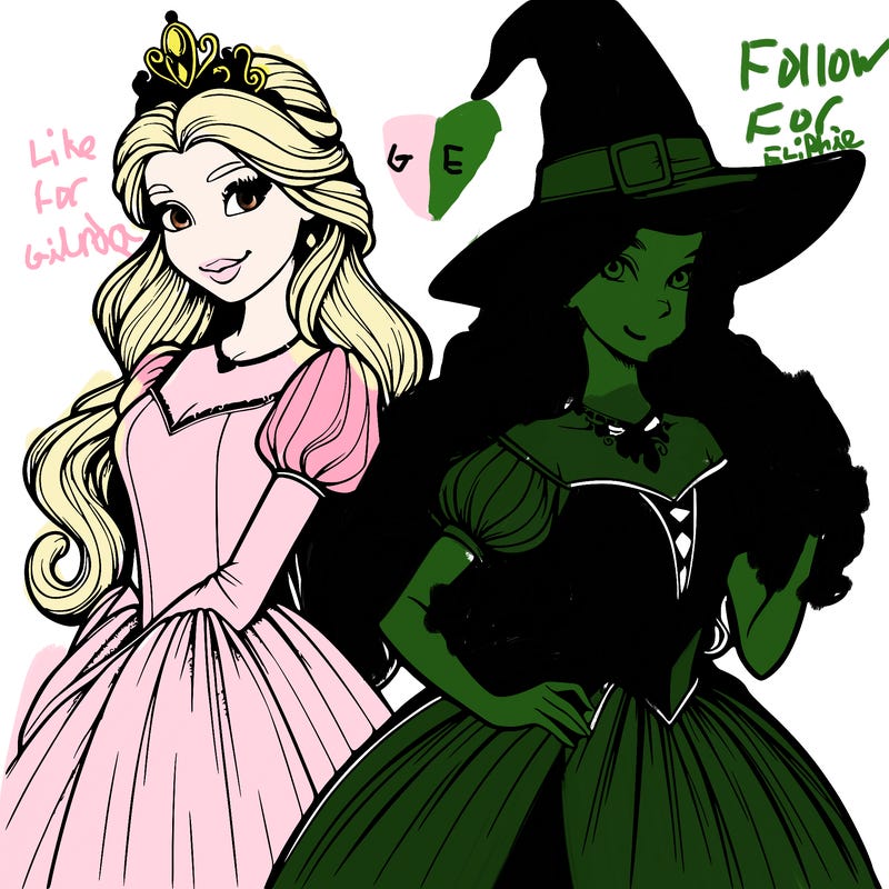 a realistic princess and a witch