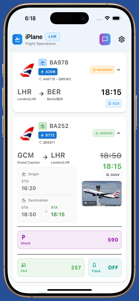 Heathrow Airport iPlane | Smart Flight Tracker & AI Assistant