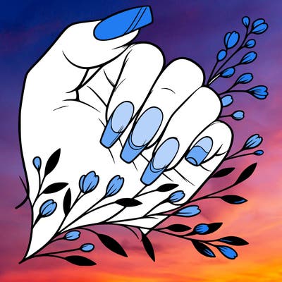 nails with french tip