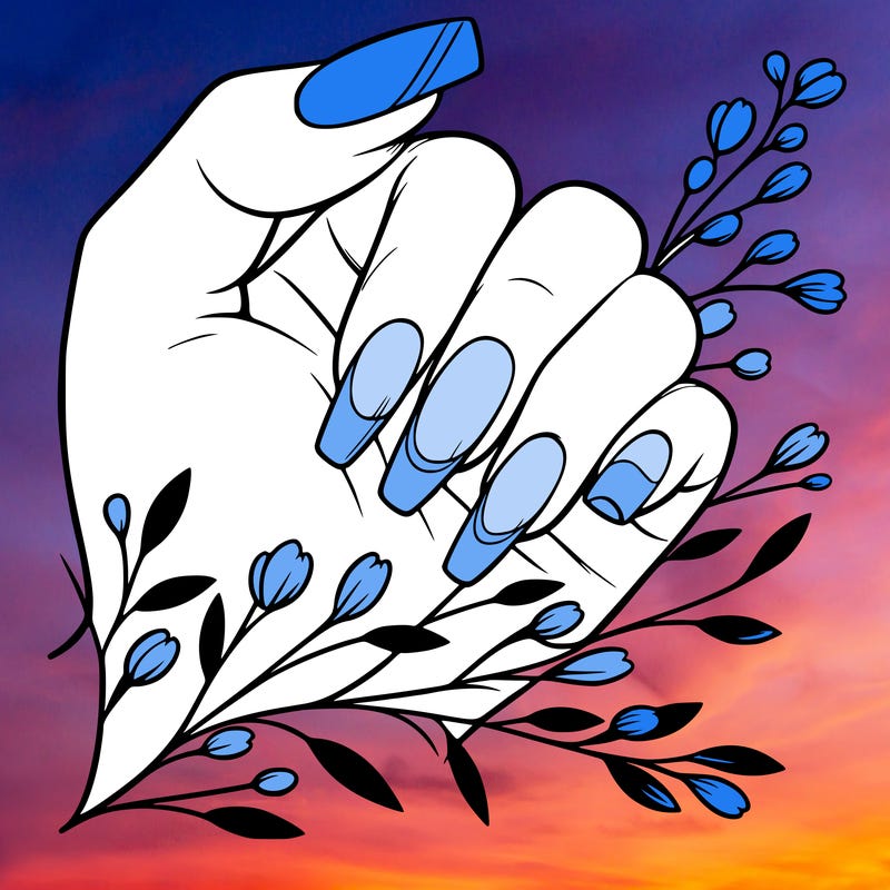 nails with french tip