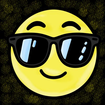 emoji with sunglasses