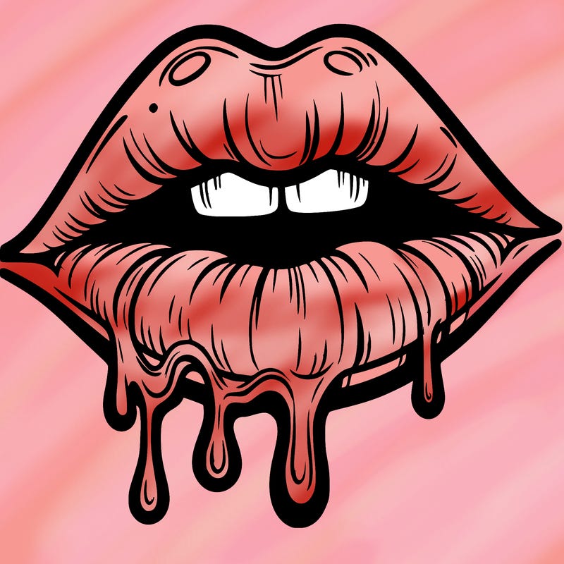 lips that look realistic and drip