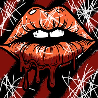 lips that look realistic and drip
