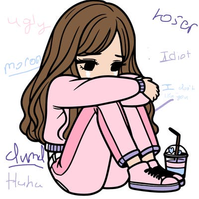 a girl  after a breakup