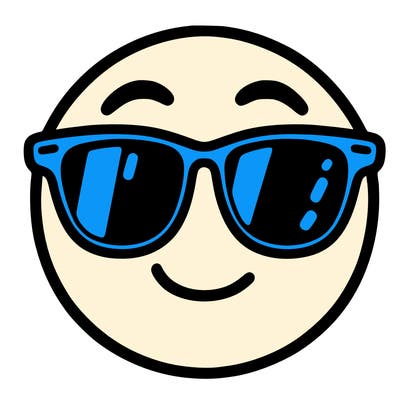 emoji with sunglasses