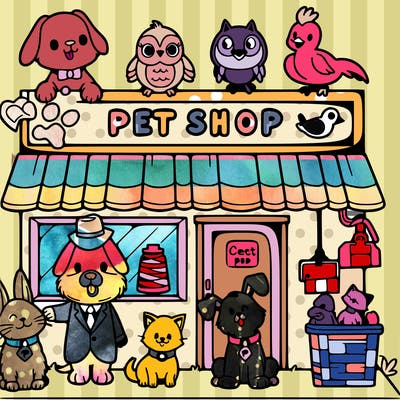 a pet shop where the animals are in charge and customers are pets