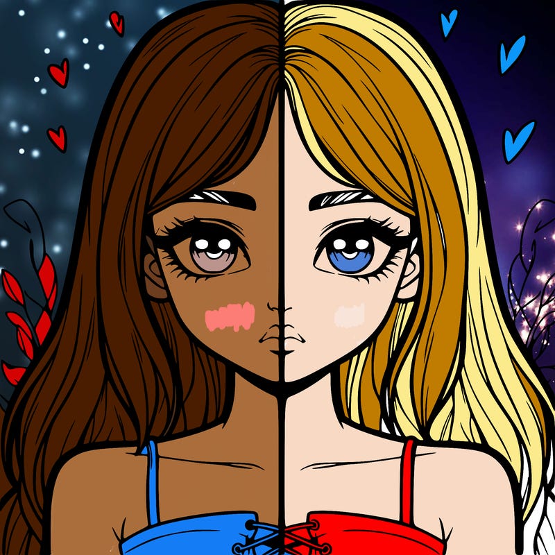 realistic girl split