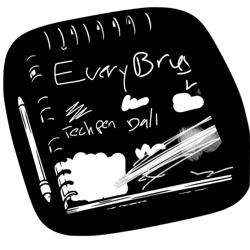 a blank sketch pad
