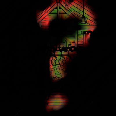 christmas house interior