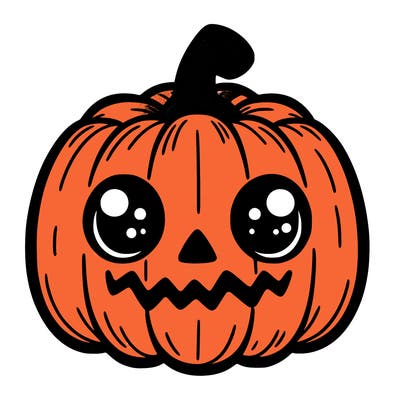 scary cute pumpkin