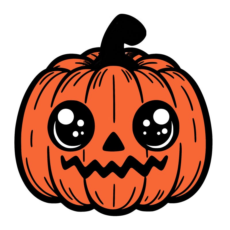 scary cute pumpkin