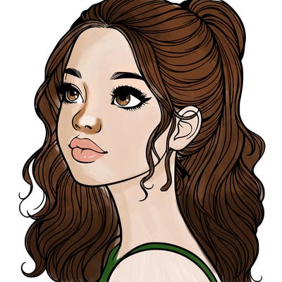 beautiful realistic girl