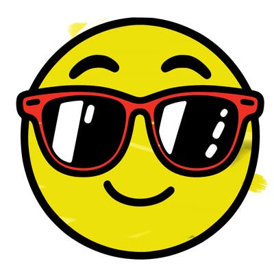 emoji with sunglasses