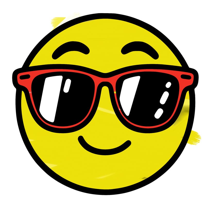 emoji with sunglasses