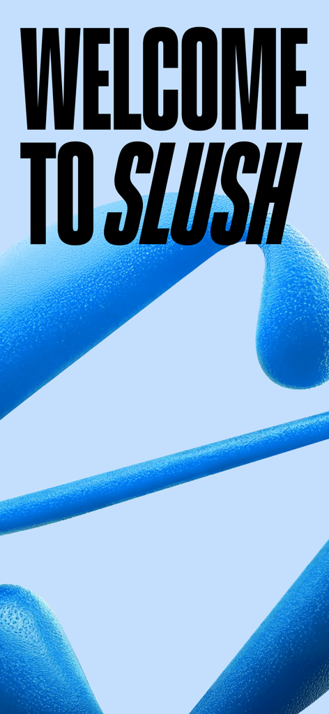 Welcome to Slush splash screen for the Sui crypto wallet app
